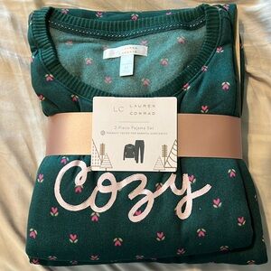 Lauren Conrad green and floral pajama set